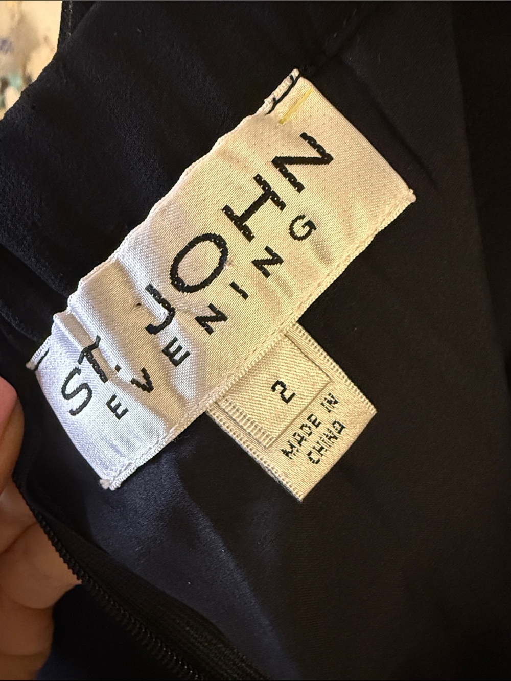 ST. John evening Flowing Black silk pants with Wide leg size 2 - Picture 2 of 5